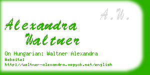 alexandra waltner business card